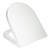 Premium Duroplast-toiletlåg D-form, hvid, med Soft-Close inkl. fastgørelsesmateriale