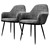 2 x dining room chair dark grey