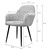 2 x dining room chairs grey