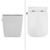 Spülrandloses Hänge WC mit Bidet Funktion 340x375x520 mm weiß aus Keramik