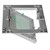 Revisionsklappe GK-Einlage 150x200 mm mit Rahmen aus Aluminium