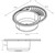 Kuchynský drez 58 x 45 cm s drezovou skrínkou vpravo Kompletní sifonová souprava, pripojení mycky, prepad a tesnicí páska