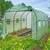 Invernadero 300x200x200 cm, verde, con marco de acero, cremallera y 6 ventanas