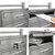 Sistema de caixa de correio com suporte 5 compartimentos prata, 50x150x27 cm, aço inoxidável