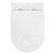 Flush rimless wall-hung toilet 360x390x495 mm White matt Duroplast