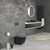 Rimless wall-hung WC with nano coating 49.5 cm black matt ceramic