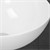 Tvättställ rund form Ø 320x135 mm vit keramik