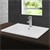 Washbasin Rectangular with overflow 610x465x175 mm white ceramic