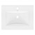 Wastafel met kraan hoek 61x46,5x17,5 cm wit keramiek incl. afvoergarnituur met overloop LuxeBath
