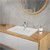 Lavabo Rectangular con rebosadero 610x465x175 mm cerámica blanca