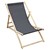 Folding wooden deck chair 3 reclining positions up to 120 kg anthracite
