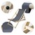 Set of 10 folding deck chairs anthracite wood adjustable backrest up to 120 kg sun lounger garden lounger beach lounger