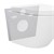 Schallschutz für Wand WC & Bidet 365x320mm grau aus Elastischer PE-Schaum