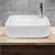 Vaskebord kvadratisk uden overløb Ø 435x125 mm hvid keramik