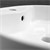 Waschbecken inkl. Ablaufgarnitur mit Überlauf Ø 46x15,5 cm Weiß aus Keramik