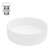 Washbasin round shape Ø 405x140 mm white ceramic - incl. drain set without overflow