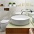 Washbasin 355x120 mm ceramic White Round