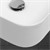 Håndvask kvadratisk form uden overløb 480x380x140 mm hvid keramik