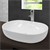 lavabo 600x420x145 mm en céramique, y compris kit de vidange sans trop-plein