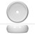 Lavabo forme ronde Ø 400x350 mm, blanc, céramique - incl. set d'évacuation pour sans trop-plein