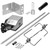 Grill spit set 120cm with 2x meat needles and stainless steel motor 2 U/m 230V
