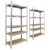 Workshop shelf 170x70x30 cm galvanized metal with 5 MDF panels