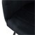 Zestaw 2 krzesel jadalnych, czarne, z oparciem i podlokietnikami
