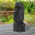 Cabeça da Ilha de Páscoa Figurina 37x26x78 cm Resina de Pedra Fundida Antracite