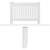 Copriradiatore stile casa di campagna, bianco, 112x19x82 cm, in MDF