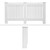 Radiator cover country style, white, 152x19x82 cm, made of MDF