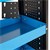 Carucior de atelier cu 3 rafturi 83x38x85 cm metal negru/albastru