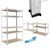 Workshop shelf 200x120x60 cm, loadable up to 350 kg, made of galvanized metal