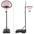 Support de basket-ball, 262 cm, en acier et plastique HDPE