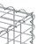 Gabion 100x90x30 cm, tillverkad av galvaniserad ståltråd.
