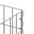 Gabion coluna angular, 200x25x25 cm, feita de arame de aço galvanizado