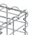 Gabionvæg med låg 100x50x20 cm maskestørrelse 5x10 cm fremstillet af galvaniseret ståltråd
