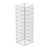 Coluna de gabiões angular, 100x30x30 cm, feita de arame de aço galvanizado