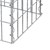 Gabionoszlop szögletes 50x30x30 cm szemboség 5x10 cm-es horganyzott acélhuzal