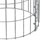 Gabionkolonn rund, Ø 35x100 cm, maskstorlek 5x10 cm, tillverkad av galvaniserad ståltråd.