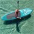 B-Goods Inflatable Stand Up Paddle Board Makani 320x82x15 cm turquoise incl. pump and carrying bag made of PVC