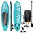 Aufblasbares Stand Up Paddle Board Makani türkis 320x82x15 cm inkl. Pumpe und Tragetasche aus PVC