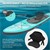 Aufblasbares Stand Up Paddle Board Makani 320x82x15 cm Türkis inkl. Pumpe und Tragetasche aus PVC