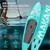 Tavola gonfiabile Stand Up Paddle Board Makani, 320 x 82 x 15 cm, turchese, incl. pompa e borsa per il trasporto, in PVC