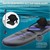 Aufblasbares Stand Up Paddle Board mit Kajak Sitz 320x82x15 cm Schwarz aus PVC