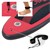 Aufblasbares Stand Up Paddle Board Limitless 308x78x10 cm Rot inkl. Pumpe und Tragetasche aus PVC und EVA