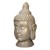 Buddha Kopf Statue 53cm, bronze, aus Polyresin