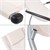 Canapé à bascule en aluminium avec appui-tête crème, 155x45x125 cm, polyester