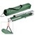 Lit de camping avec sac de transport vert, 189x70x45 cm, en aluminium et polyester