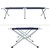 Camping bed with carrying bag blue, 189x70x45 cm, made of aluminium and polyester