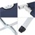 Camping bed with carrying bag blue, 189x70x45 cm, made of aluminium and polyester